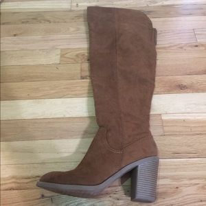 Brown knee high boot